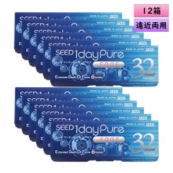 画像1: シード ワンデーピュア イードフ 32枚入 12箱セット(左右6箱ずつ)＜SEED 1day Pure EDOF／拡張焦点深度／遠近両用／マルチフォーカル＞