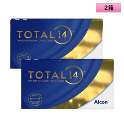 画像1: アルコン トータル14　6枚入 2箱セット＜2ウィークコンタクトレンズ／トータルフォーティーン／ALCON／TOTAL14／シリコーンハイドロゲル＞